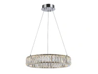 NEWPORT 8240 8240/40 chrome , Подвесной светильник, Chrome Clear crystal D40*H7,6/200 cm LED strip 24W 3100K 2640Lm