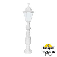 Садовый светильник-столбик Fumagalli Iafaet.R/Rut E26.162.000.WYE27, Белый и Опал (молочный), без ламп