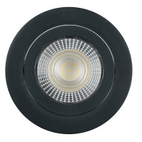 Светодиодный светильник Feron.ONE AL540 встраиваемый 12W 4000K черный "круг", 52051