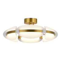 SL1304.302.45 Светильник потолочный ST-Luce латунь/белый LED 1*45W 3000K ETOILE