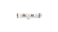 Светодиодная лента 5050, 60 LED/м, 19,2 Вт/м, 24В , IP20, Цвет: RGB + теплый белый, SWG560-24-19.2-RGBWW-M (00-00018658, SWG Standard)