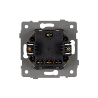 Механизм выключателя трехклавишный непроходной SWT-MK03-PL-BK-V (250V, 10A) (Arlight, -)