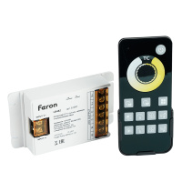 Контроллер диммер для светодиодной ленты с П/У белый, 12-24V, LD62, 52097