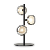 Настольный светильник Modern Shimmer, 3xG9, Черный, Дымчатый (Freya, FR5435TL-03B)