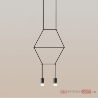 Подвесной светильник Via Wireflow polyhedral 2 Lineal Pendant Light (ImperiumLoft, 152907-22)