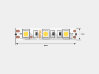 Светодиодная лента 5050, 60 LED/м, 14,4 Вт/м, 12В , IP20, Цвет: Желтый, SWG560-12-14.4-Y-M (00-00009262, SWG Standard)