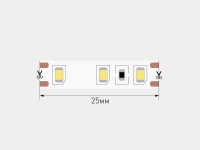 Светодиодная лента - 2835, 120 LED/м, 9,6 Вт/м, 12В , IP20, Цвет: Нейтральный белый, SWG-EC2120-12-9.6-NW (00-00026464, SWG Standard)